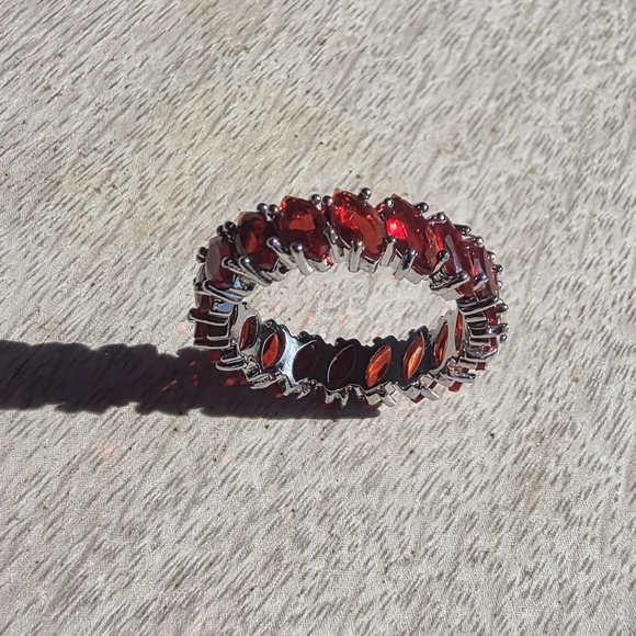 other Jewelry - Stainless Steel Radiant Red Marquise Cut Ring Size 6